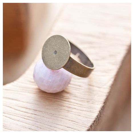Bague 18mm Support 12mm Bronze vieilli x 3