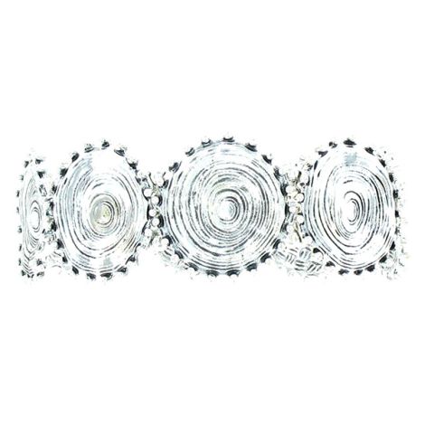Bracelet élastique métal argenté