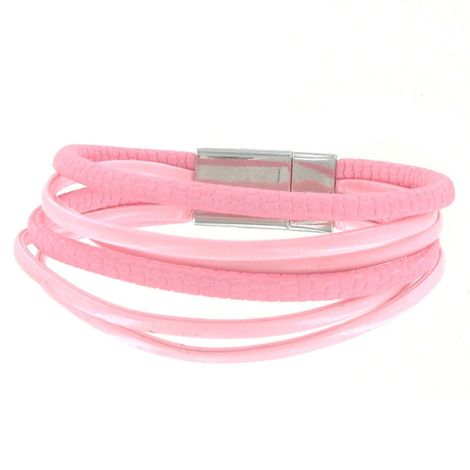 Bracelet multirangs rose