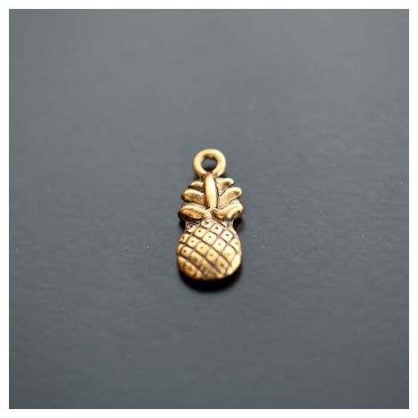 Breloque Ananas Doré vieilli