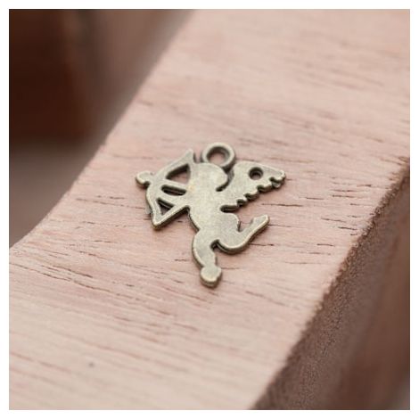 Breloque Ange Cupidon Bronze vieilli