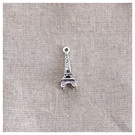 Breloque Tour Eiffel Argent vieilli x 10