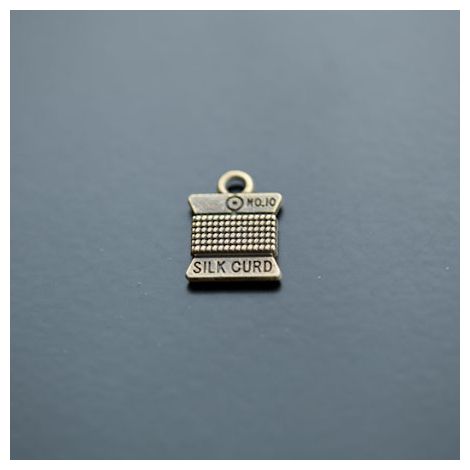 Breloque Bobine de fil Bronze vieilli