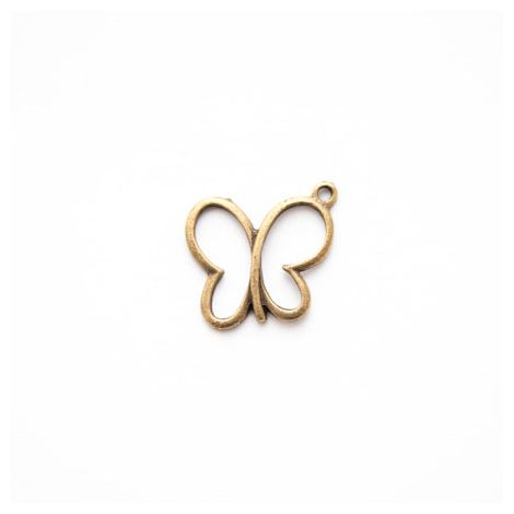 Breloque Papillon fil Bronze vieilli