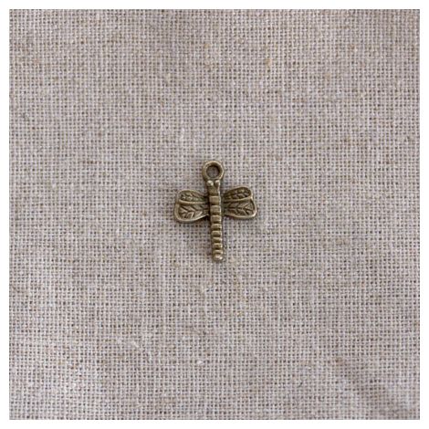 Breloque Libellule dessin Bronze vieilli x 5