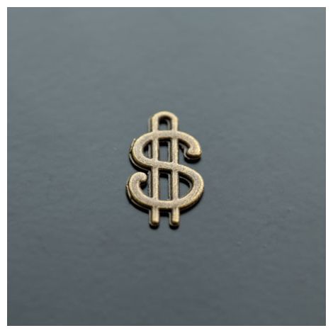 Breloque Dollar Bronze vieilli