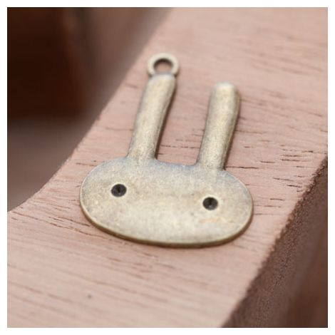 Breloque Lapin Mignon Bronze vieilli