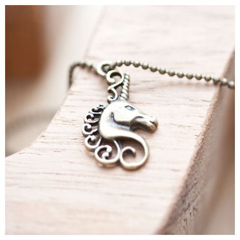 Breloque Licorne Bronze vieilli