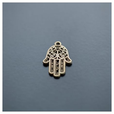 Breloque Main de Fatma 20x14mm Bronze vieilli