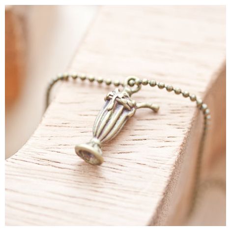 Breloque Milkshake relief Bronze vieilli