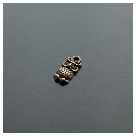 Breloque Mini Hibou Bronze vieilli