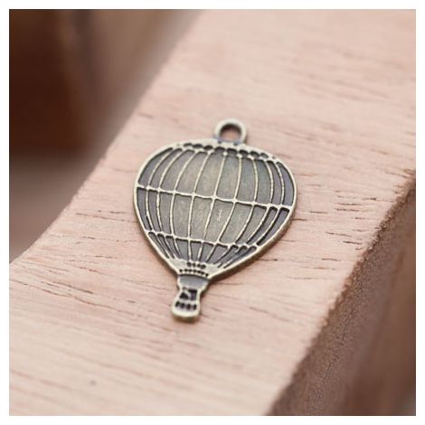 Breloque Montgolfière Bronze vieilli