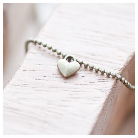Breloque Petit Coeur Bronze vieilli