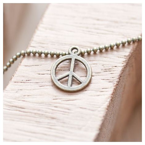 Breloque Petit Peace Bronze vieilli