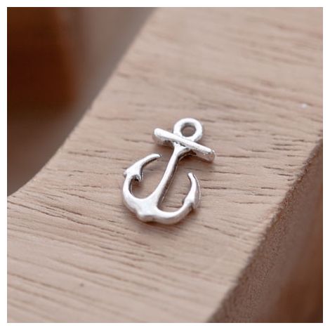 Breloque Petite Ancre Pique Bronze vieilli