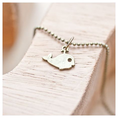 Breloque Petite baleine Bronze vieilli