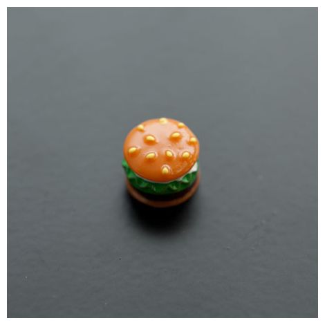 Cabochon en résine 12x10mm Hamburger