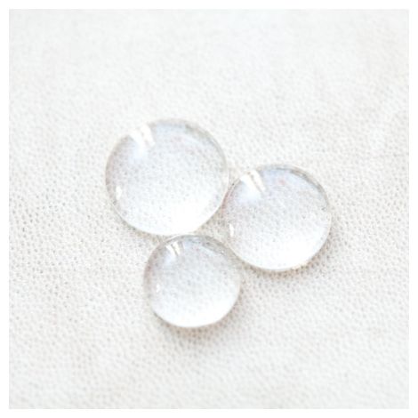 Cabochon en Verre Rond 14-18mm Forme Mixte Transparent