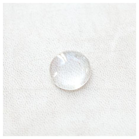 Cabochon en Verre Rond 18mm Transparent