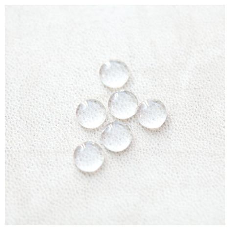 Cabochon en Verre Rond 8mm Transparent