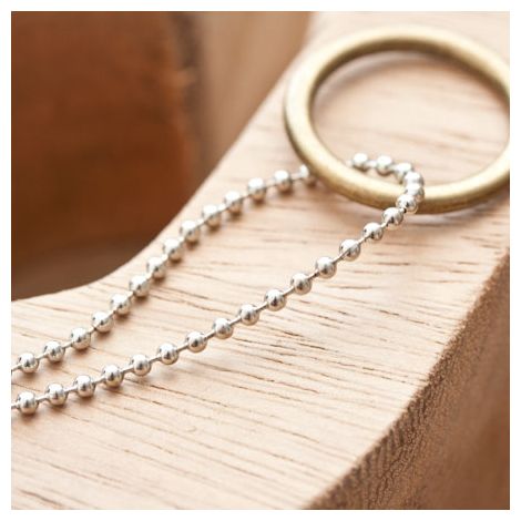 Chaîne à boules 1.5mm Argent gris