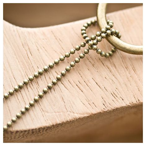 Chaîne à boules 1.5mm Bronze vieilli