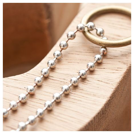 Chaîne à boules 3.2mm Argent gris