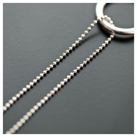 Chaîne à boules 1.5mm Facettes Argenté gris x 1m