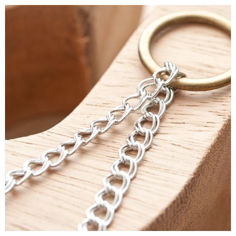 Chaîne à maillons doubles 5x6mm Argent gris