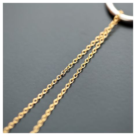 Chaîne à maillons Fine 2x1.5mm Doré