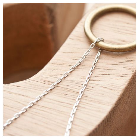 Chaîne à maillons longs 3x1.5mm Argent vieilli