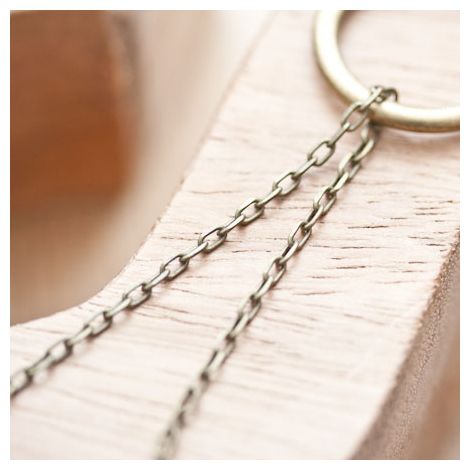 Chaîne à maillons longs 4x2mm Bronze vieilli