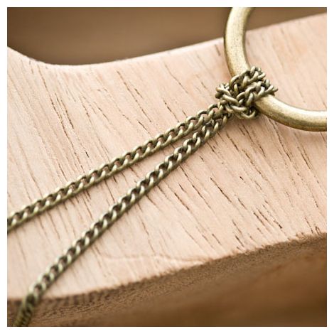 Chaîne à maillons serrés 3.5x2.5mm Bronze vieilli