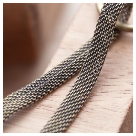 Chaîne Tressée 6mm Bronze vieilli