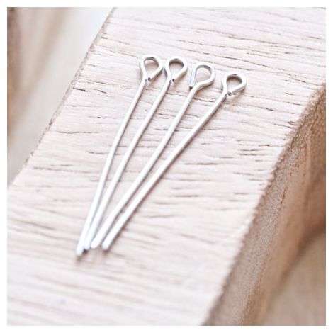 Clou à boucle 3.0cm Argent gris