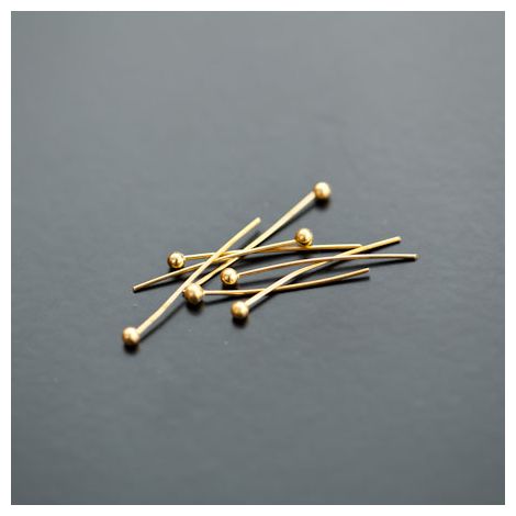 Clou à tête ronde 20mm Doré