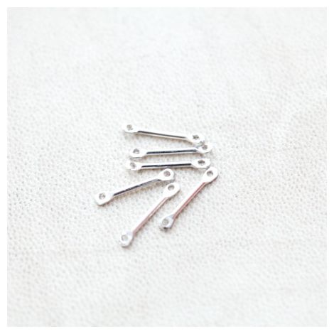 Connecteur Barre 15mm Argenté gris