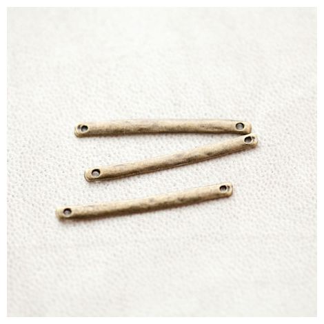 Connecteur Barre 33mm Plat Bronze vieilli