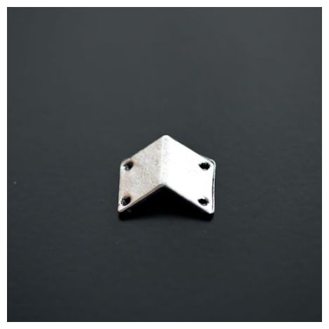 Connecteur Breloque Chevron 14x16mm Argenté vieilli