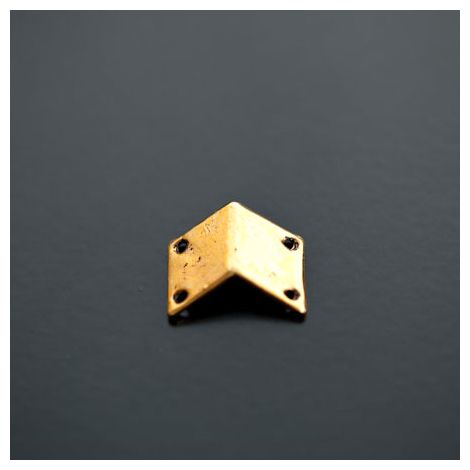 Connecteur Breloque Chevron 14x16mm Doré vieilli