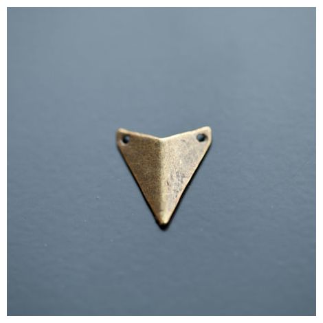 Connecteur Breloque Triangle Pointe 18x16mm Bronze vieilli