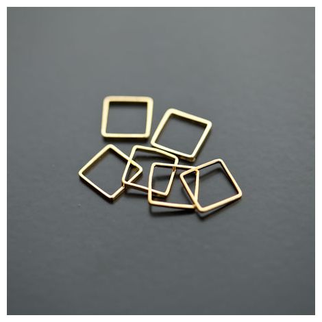 Connecteur Carré 8x8mm Doré