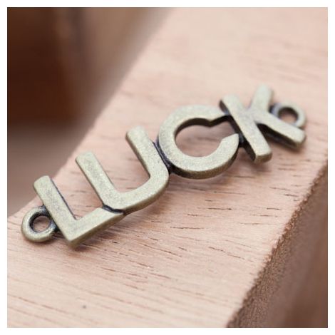 Connecteur Chance Luck Bronze vieilli