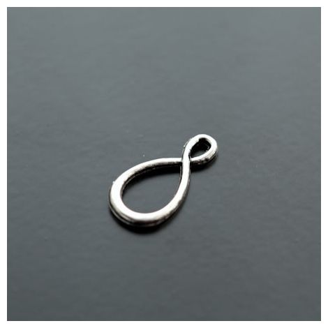 Connecteur Infinity Asymétrique Argent vieilli