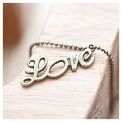 Connecteur Love Bronze vieilli