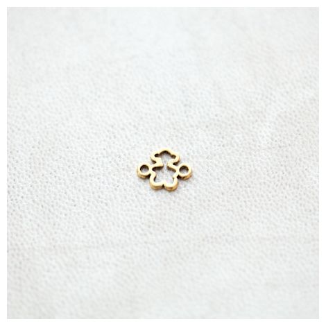 Connecteur Peluche Ours 8x10mm Doré vieilli
