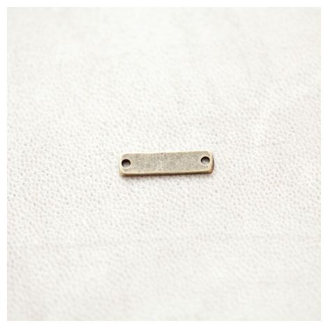 Connecteur Rectangle 17.5x4mm Bronze vieilli