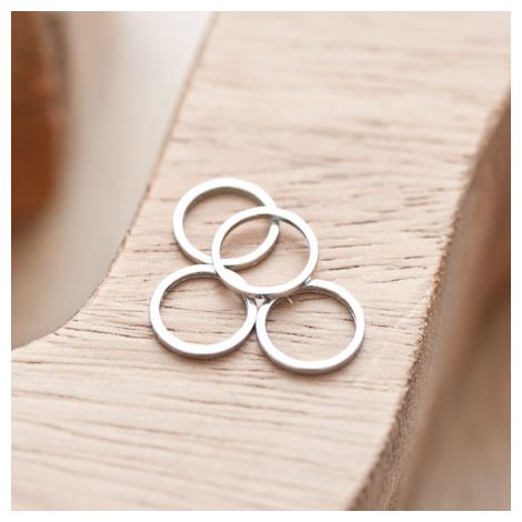 Connecteur Rond 10mm Argent gris