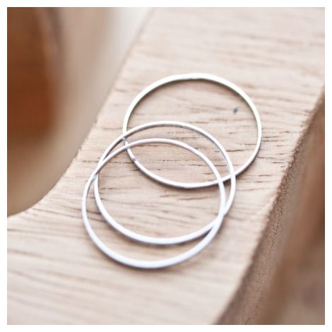 Connecteur Rond 20mm Argent gris