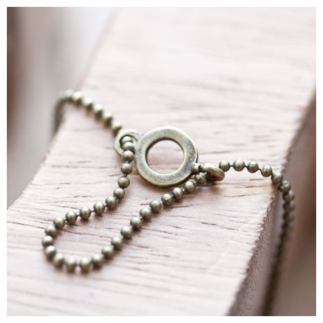 Connecteur Rond 8mm Pivot Bronze vieilli
